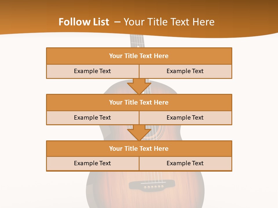 Guitarist Guitar Vintage PowerPoint Template