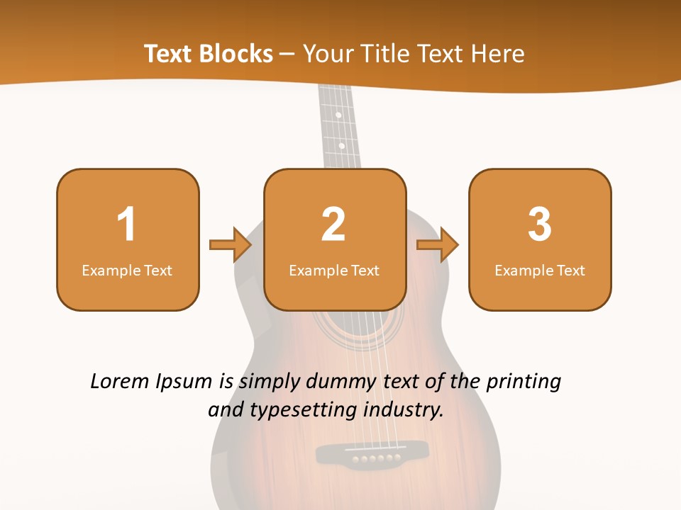 Guitarist Guitar Vintage PowerPoint Template