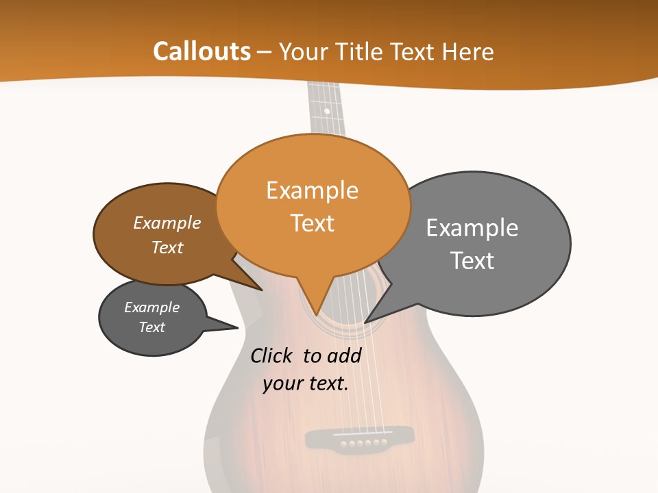 Guitarist Guitar Vintage PowerPoint Template