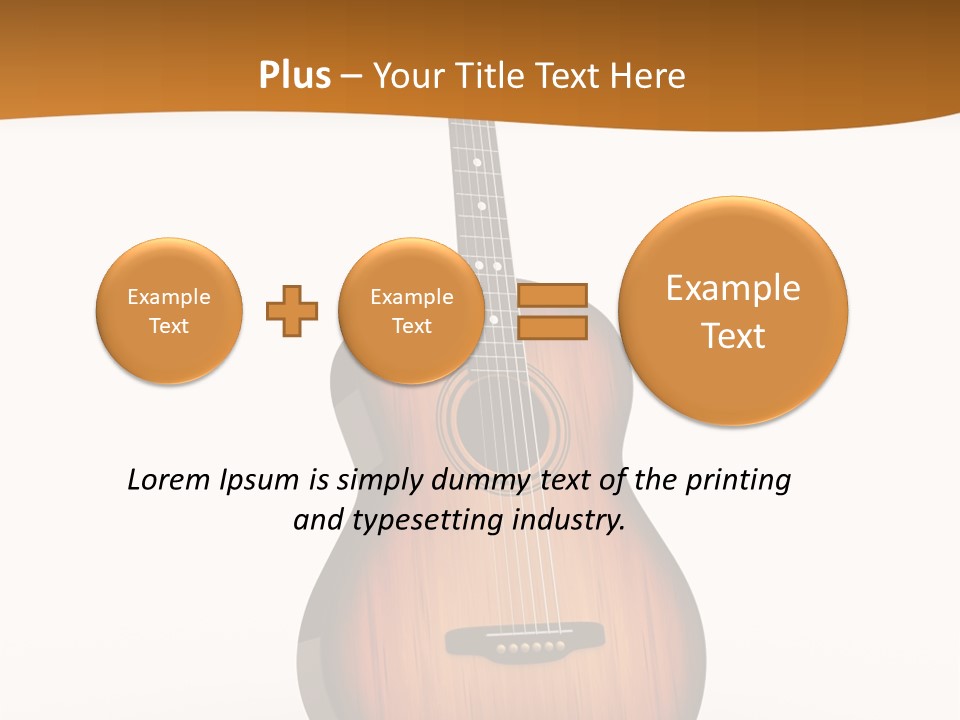 Guitarist Guitar Vintage PowerPoint Template