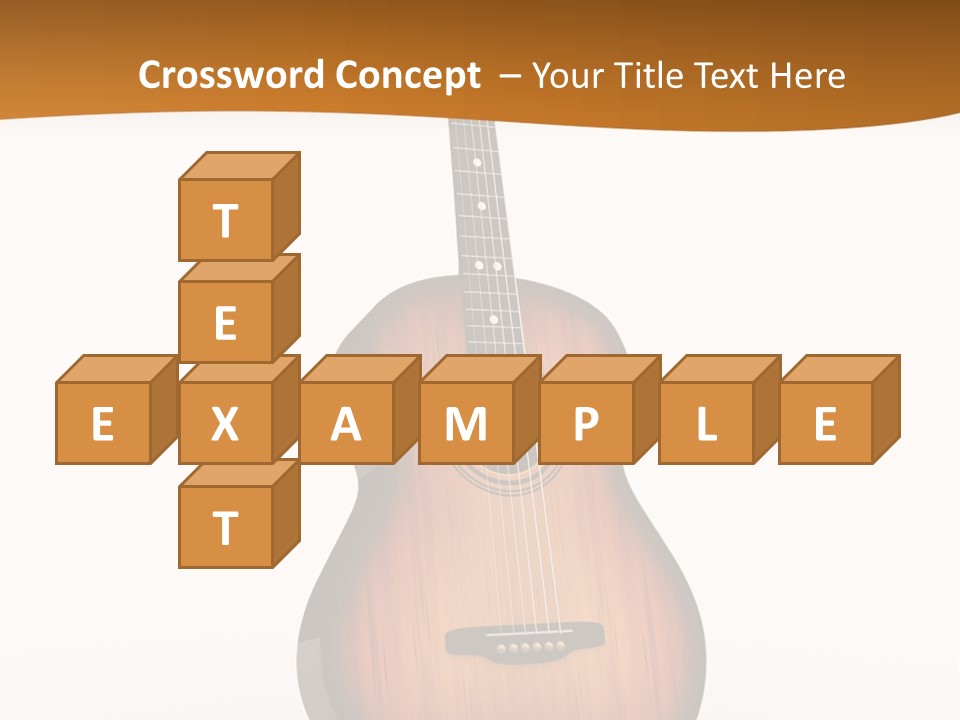 Guitarist Guitar Vintage PowerPoint Template