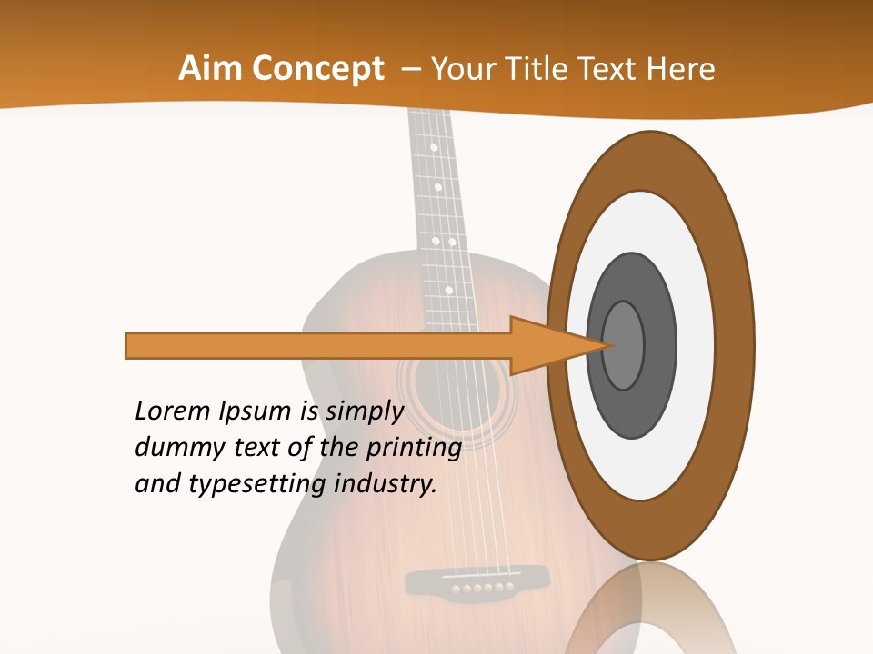 Guitarist Guitar Vintage PowerPoint Template