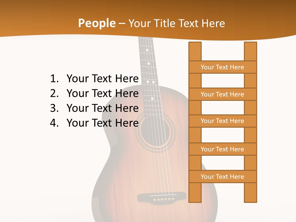 Guitarist Guitar Vintage PowerPoint Template