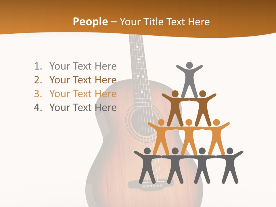Guitarist Guitar Vintage PowerPoint Template