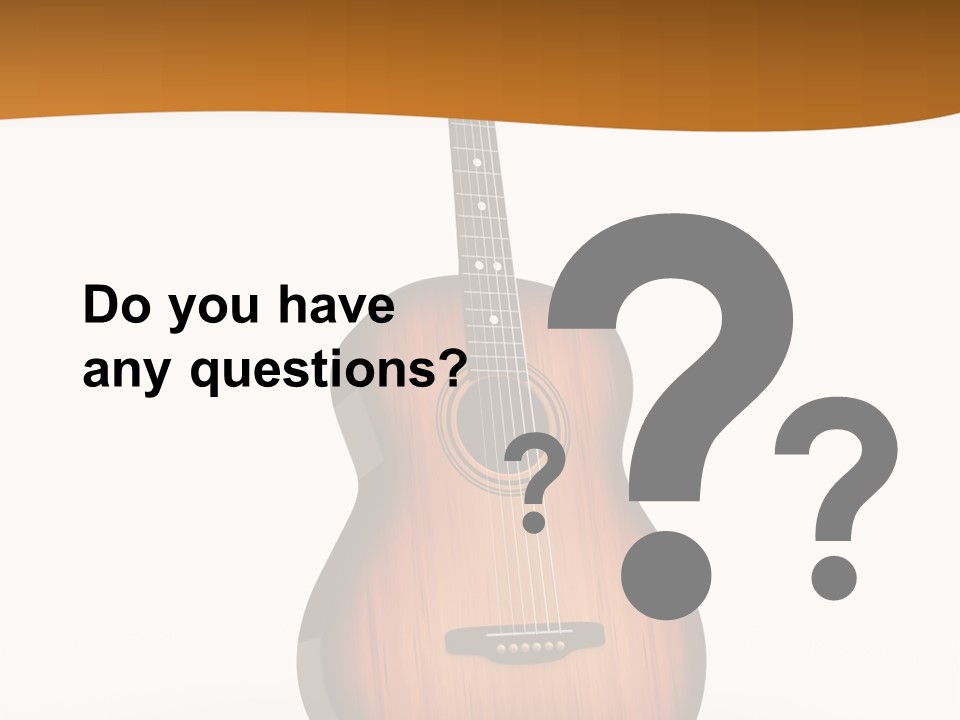 Guitarist Guitar Vintage PowerPoint Template