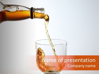 Whisky Scotch Pour PowerPoint Template