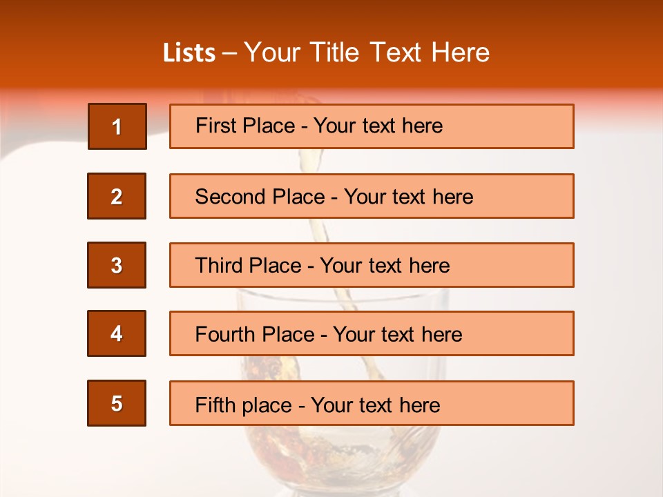 Whisky Scotch Pour PowerPoint Template