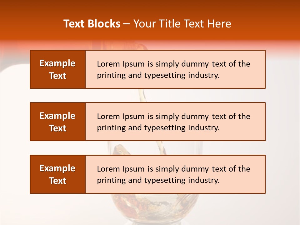 Whisky Scotch Pour PowerPoint Template