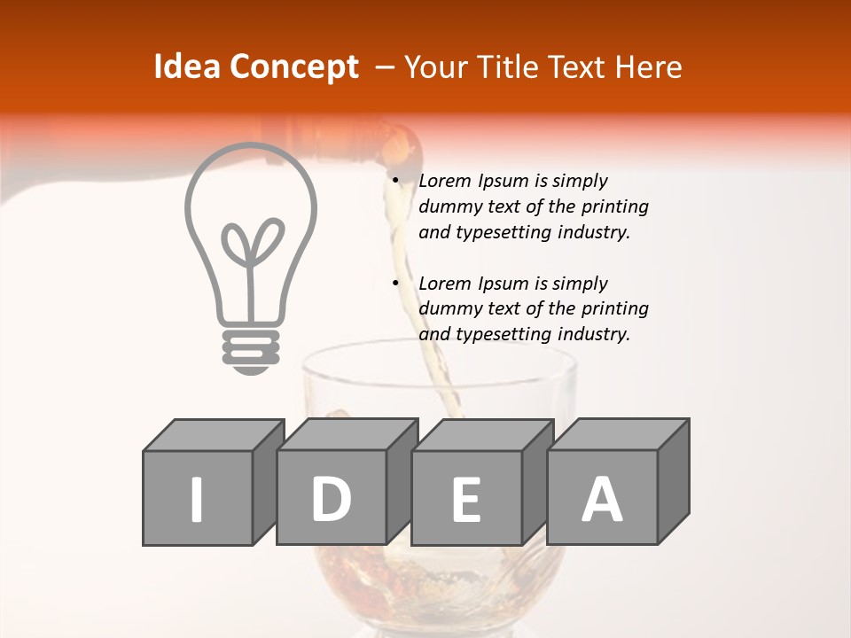 Whisky Scotch Pour PowerPoint Template