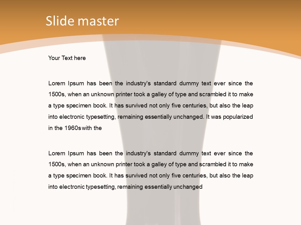 Pub Foam Isolated PowerPoint Template