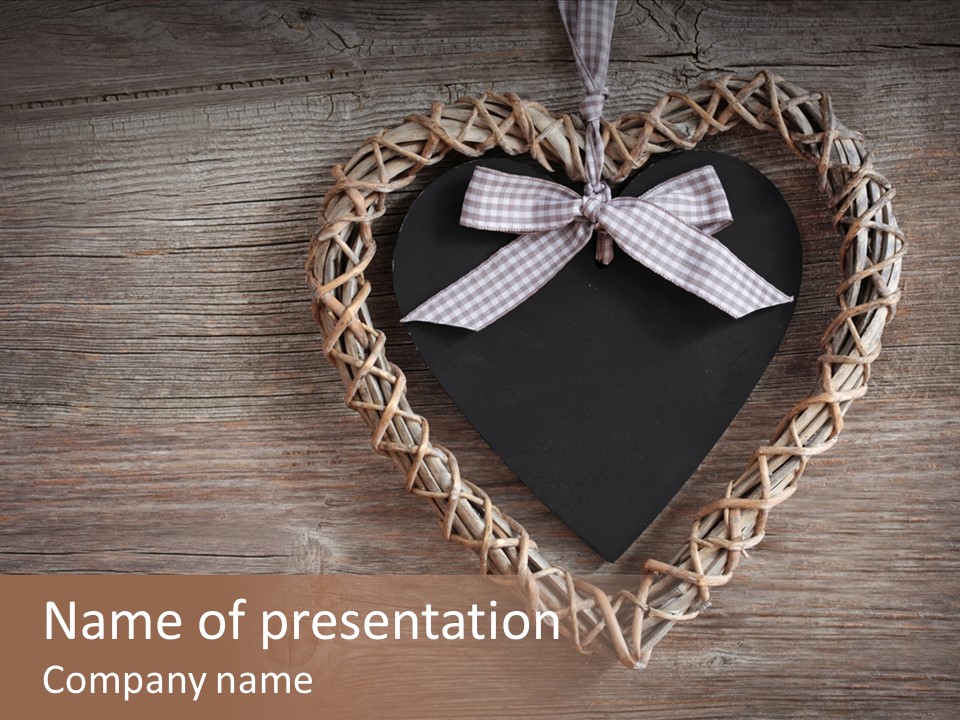 Wood Gift Wooden PowerPoint Template