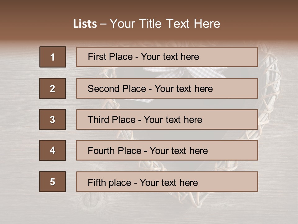 Wood Gift Wooden PowerPoint Template