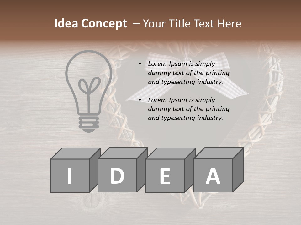 Wood Gift Wooden PowerPoint Template