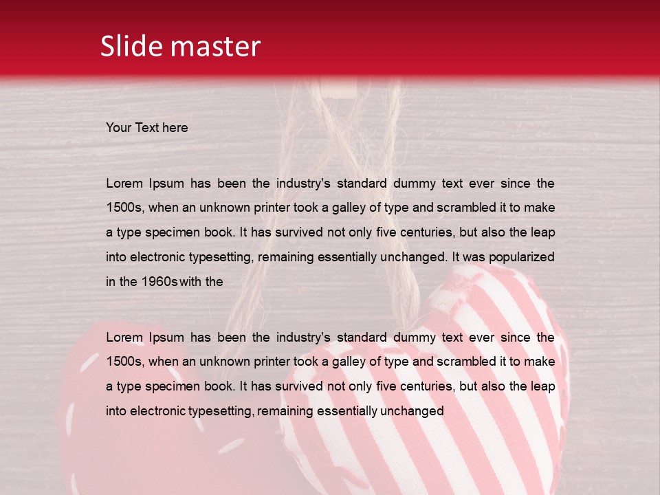 Cord Wood Textile PowerPoint Template