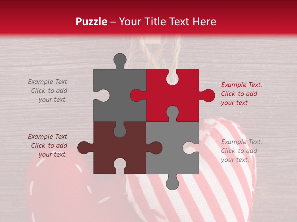 Cord Wood Textile PowerPoint Template