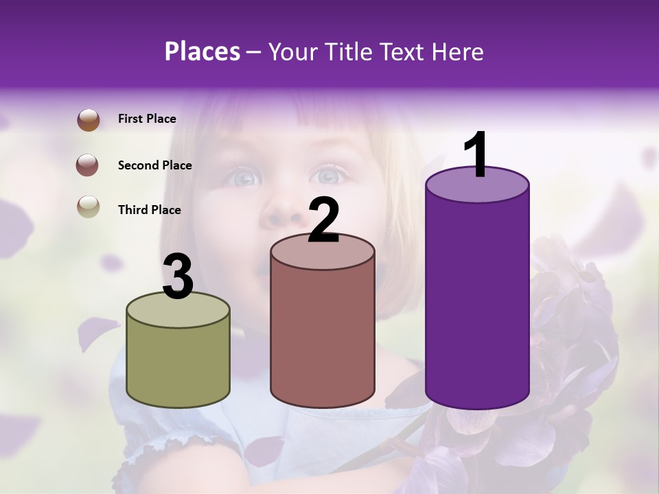 Female Laughing Color PowerPoint Template