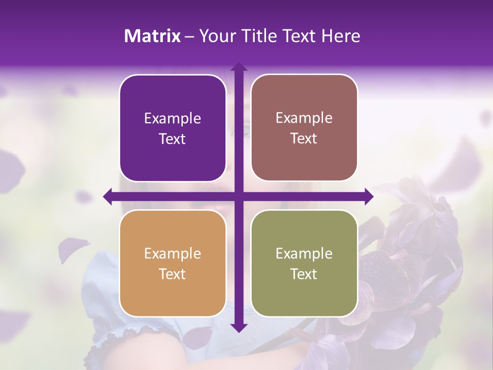 Female Laughing Color PowerPoint Template