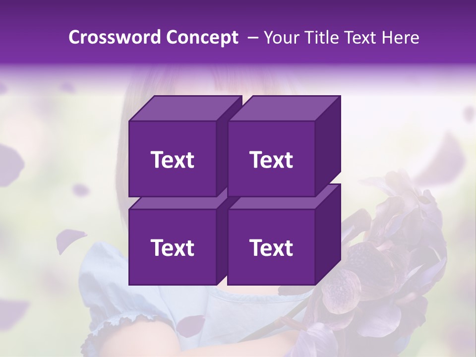 Female Laughing Color PowerPoint Template