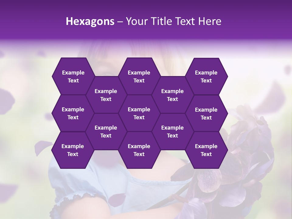 Female Laughing Color PowerPoint Template