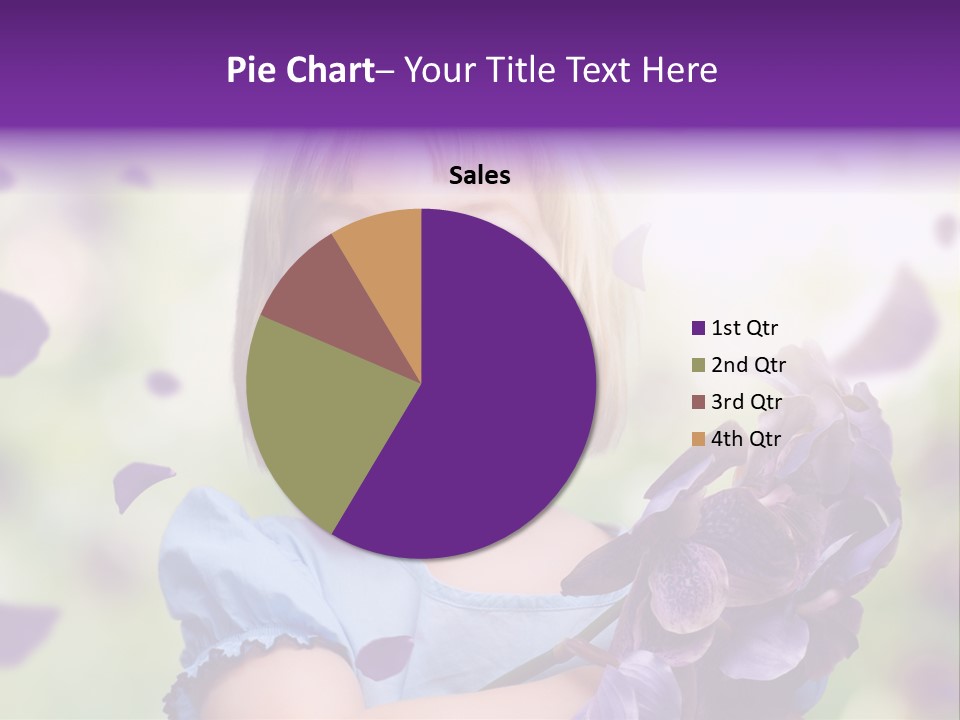 Female Laughing Color PowerPoint Template