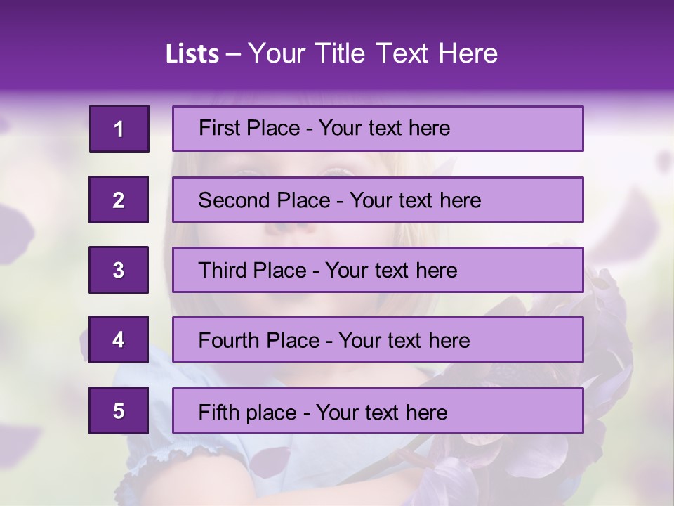 Female Laughing Color PowerPoint Template