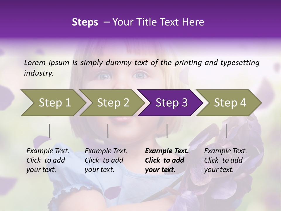 Female Laughing Color PowerPoint Template