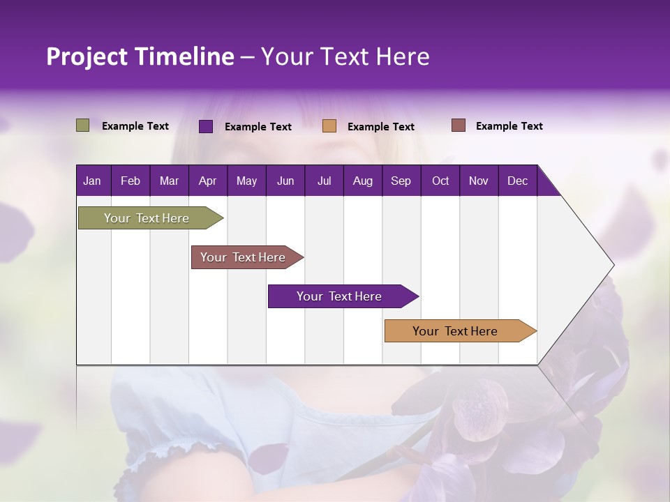 Female Laughing Color PowerPoint Template