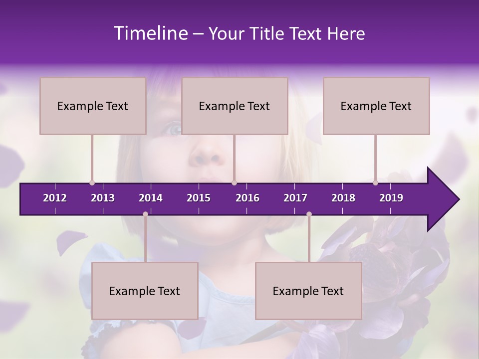 Female Laughing Color PowerPoint Template