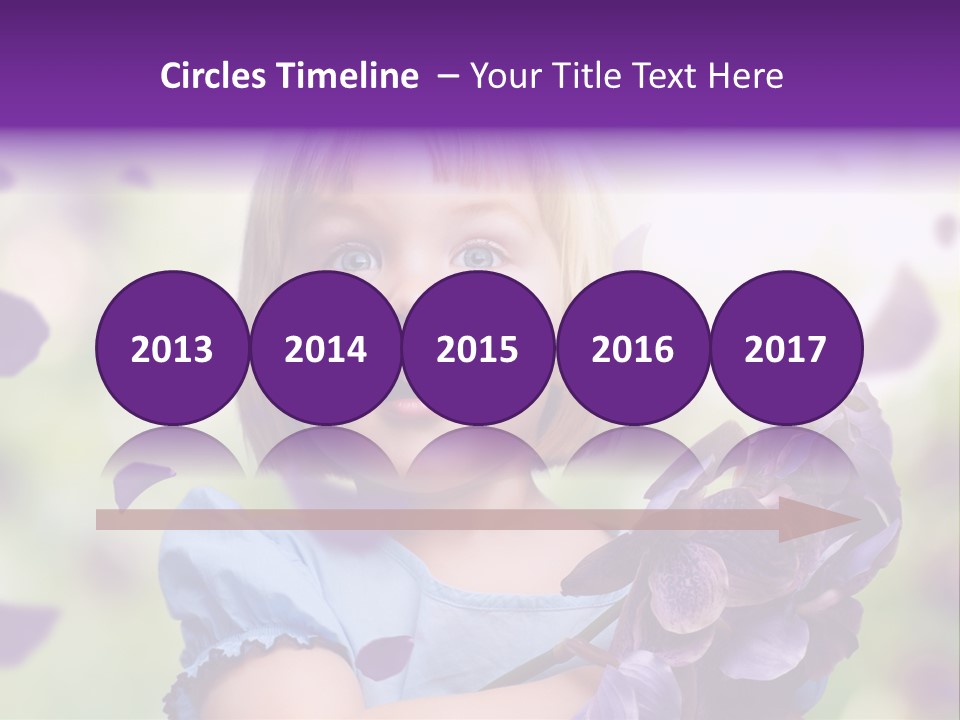 Female Laughing Color PowerPoint Template