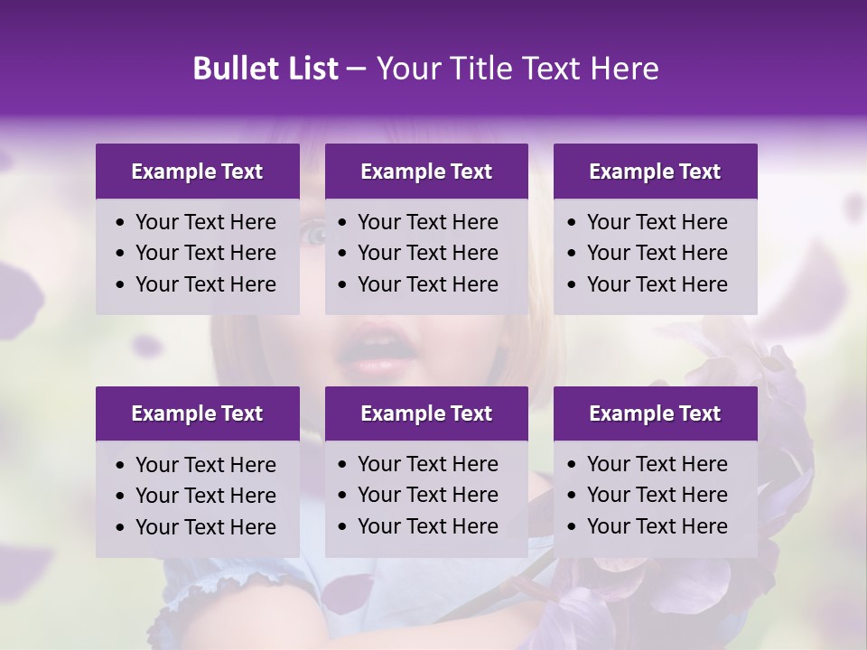 Female Laughing Color PowerPoint Template