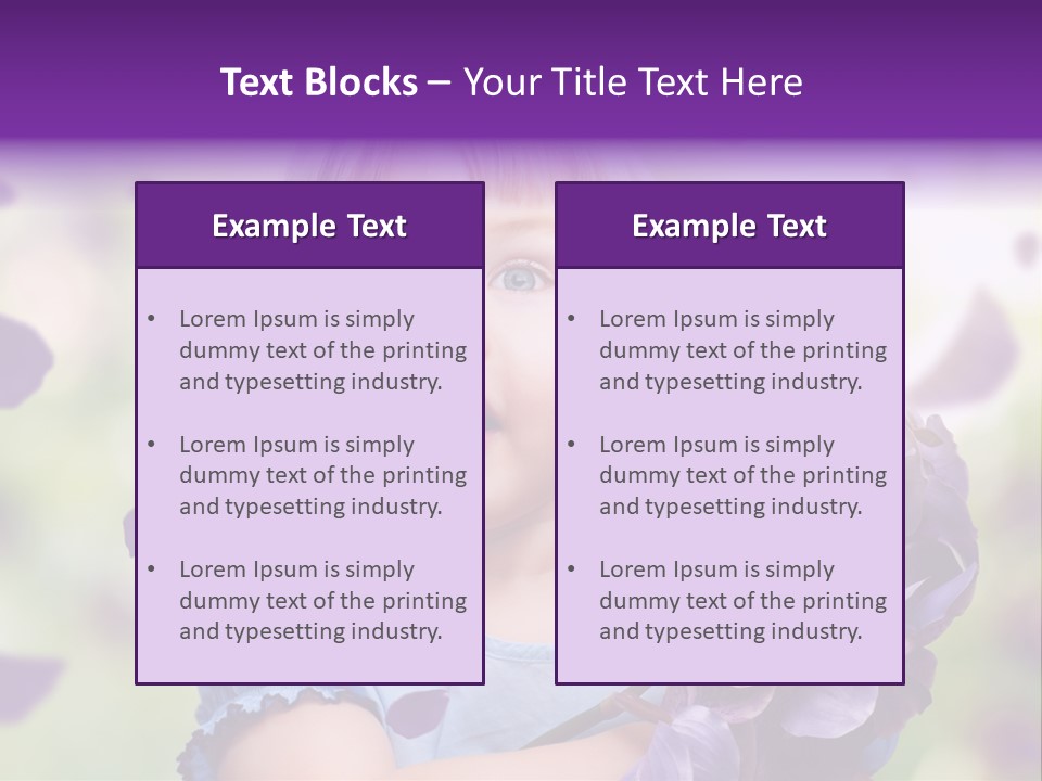 Female Laughing Color PowerPoint Template