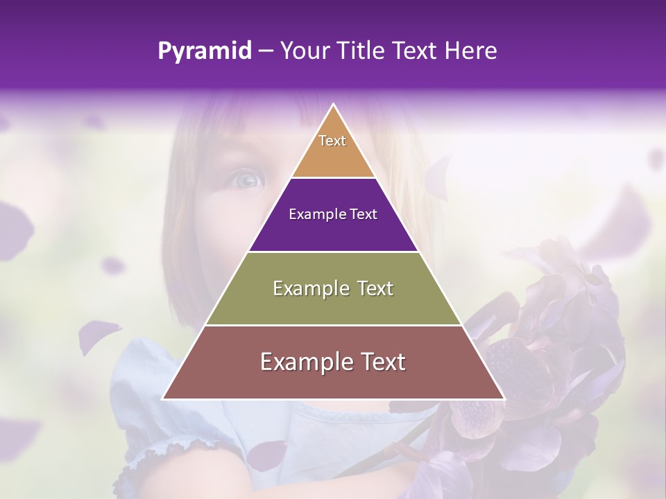 Female Laughing Color PowerPoint Template