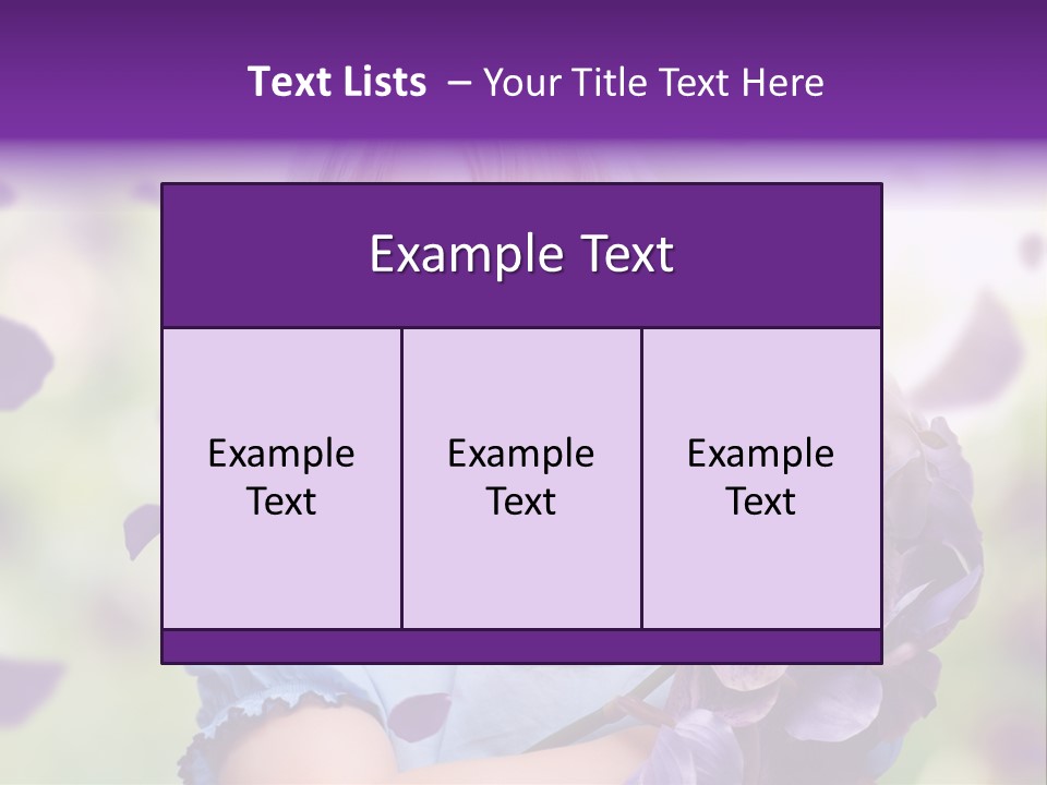 Female Laughing Color PowerPoint Template