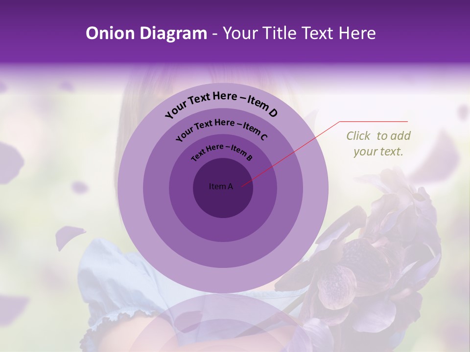 Female Laughing Color PowerPoint Template