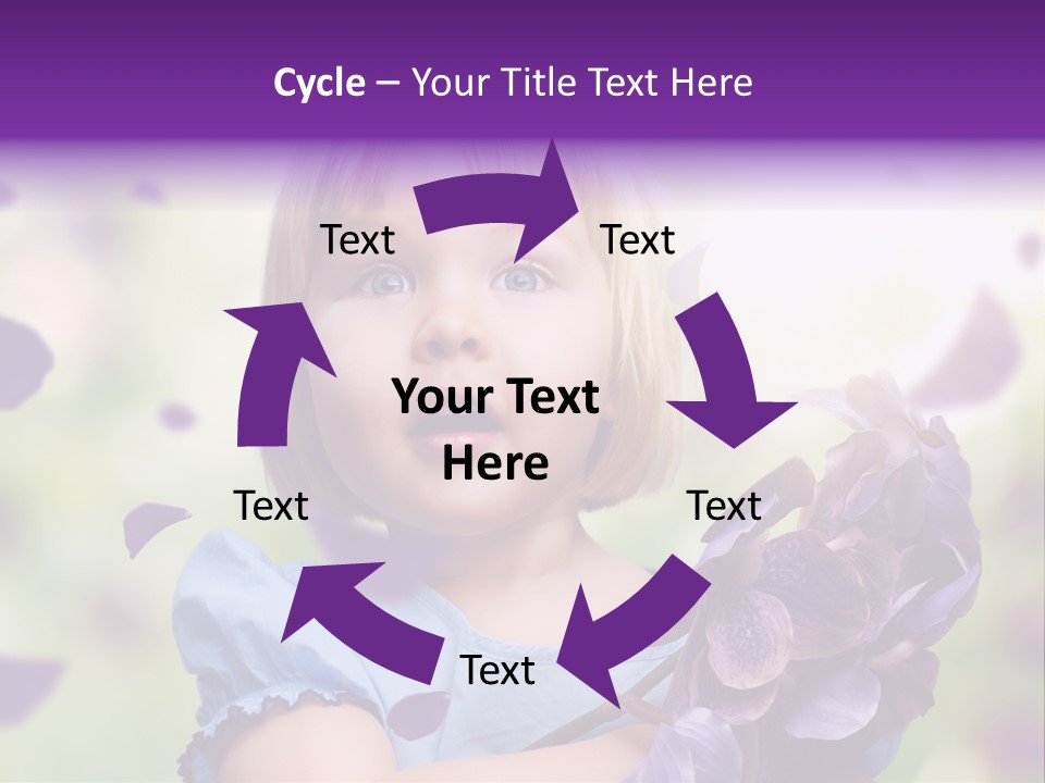 Female Laughing Color PowerPoint Template