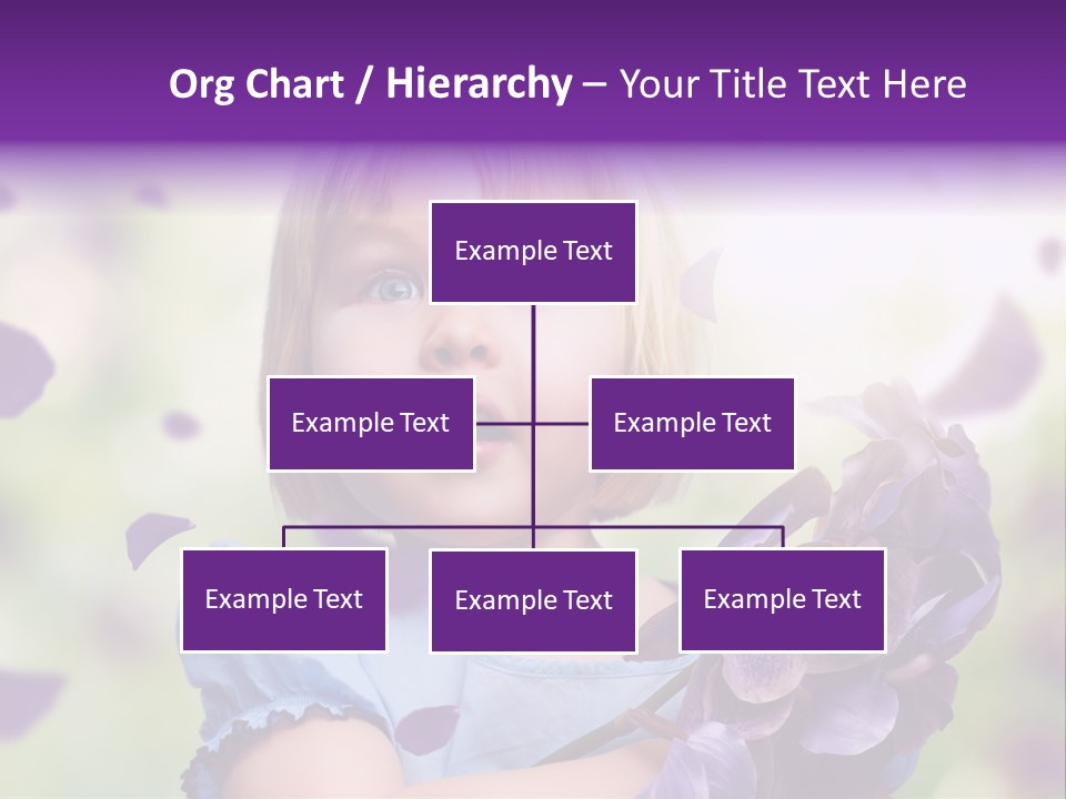 Female Laughing Color PowerPoint Template