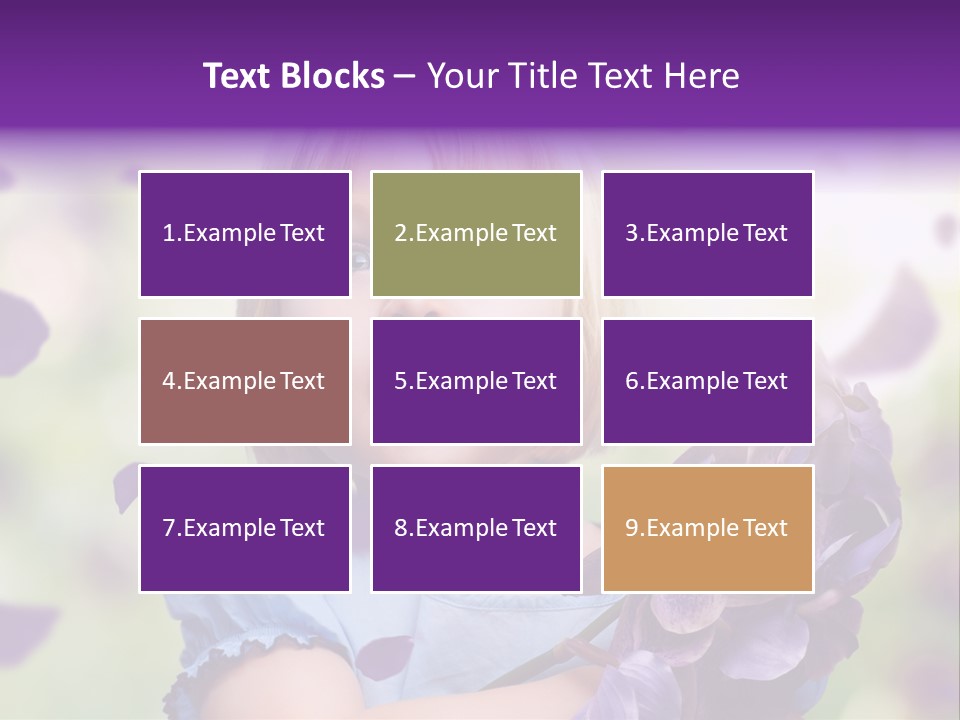 Female Laughing Color PowerPoint Template