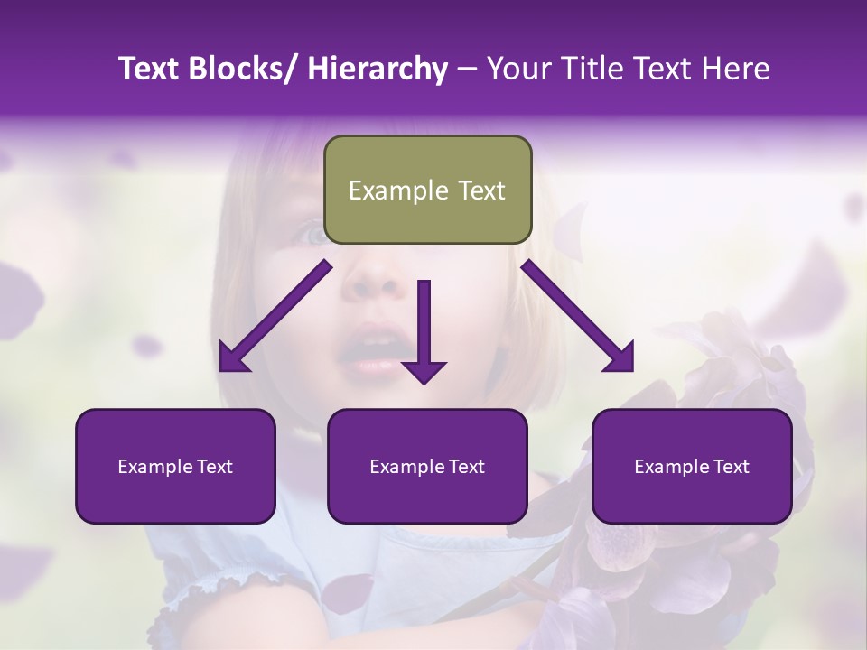 Female Laughing Color PowerPoint Template