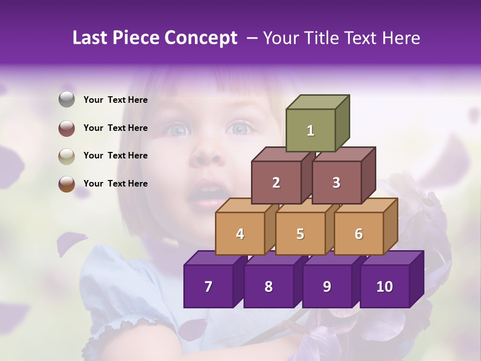 Female Laughing Color PowerPoint Template