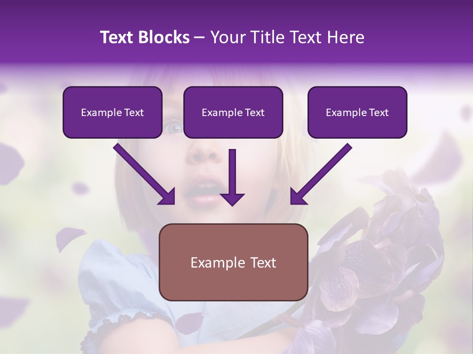 Female Laughing Color PowerPoint Template