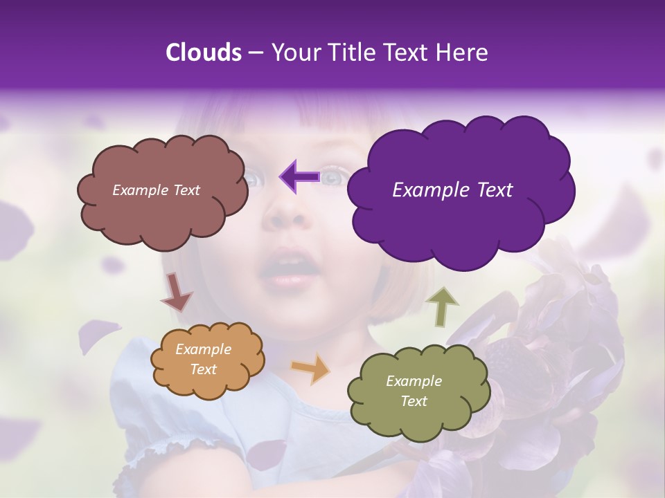 Female Laughing Color PowerPoint Template