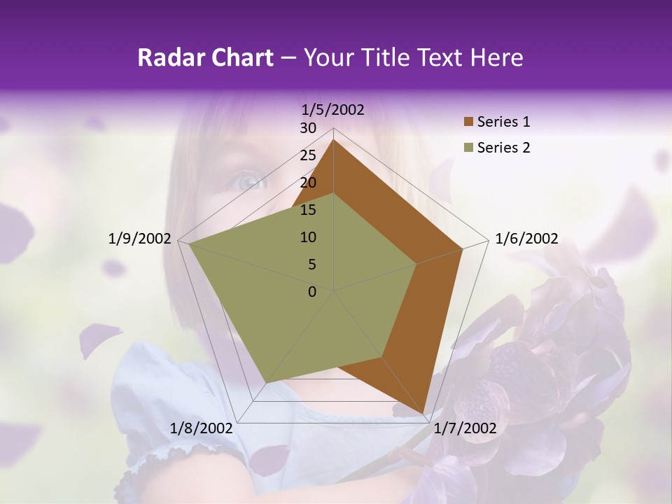 Female Laughing Color PowerPoint Template