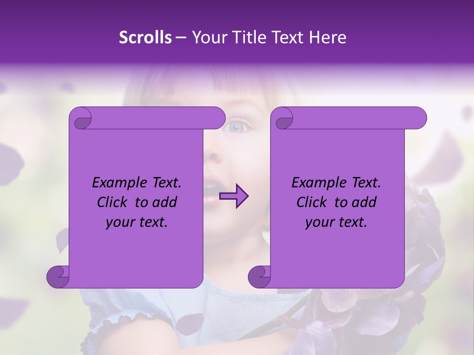Female Laughing Color PowerPoint Template