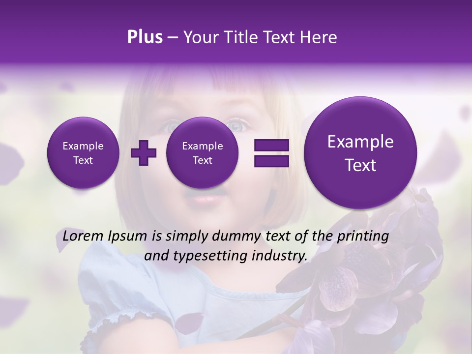 Female Laughing Color PowerPoint Template