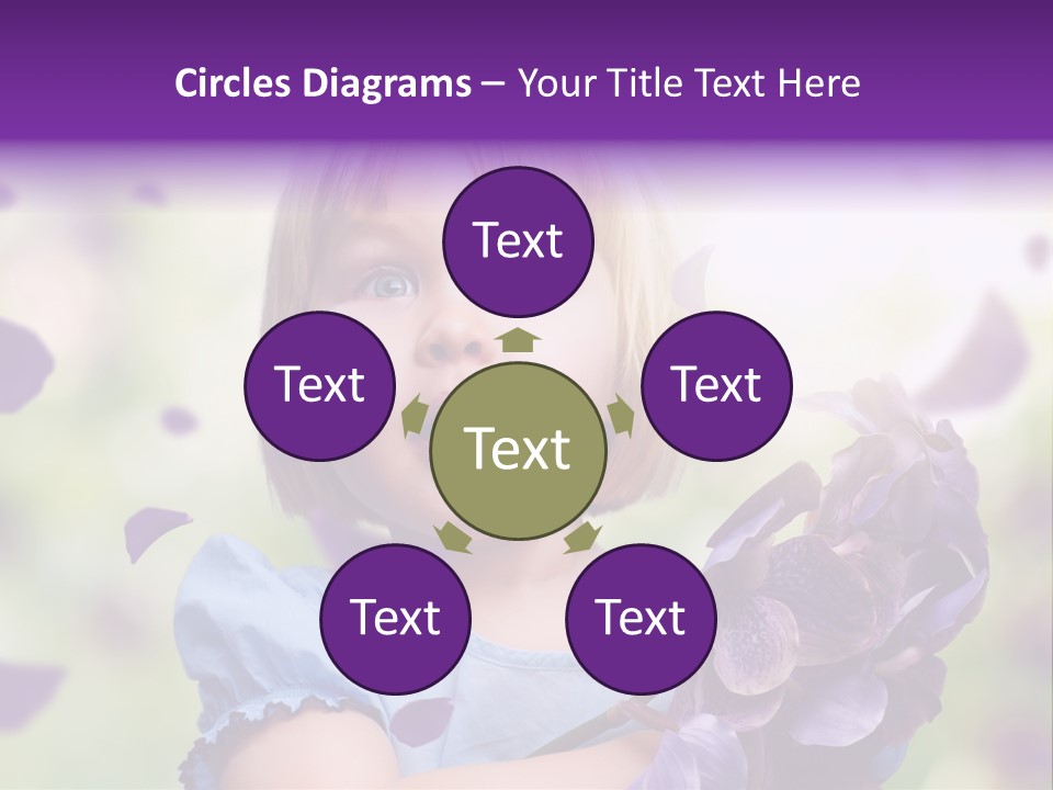 Female Laughing Color PowerPoint Template