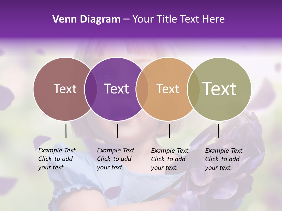 Female Laughing Color PowerPoint Template