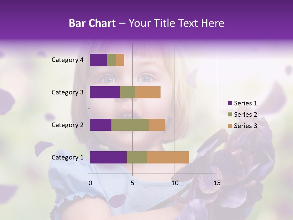 Female Laughing Color PowerPoint Template