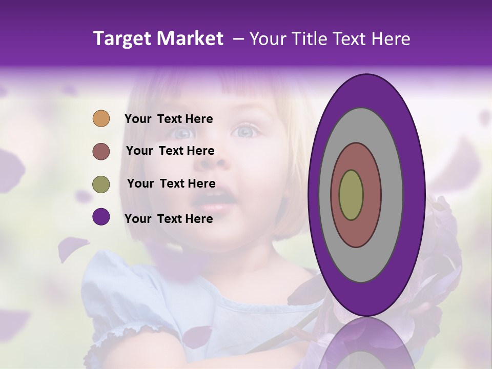 Female Laughing Color PowerPoint Template