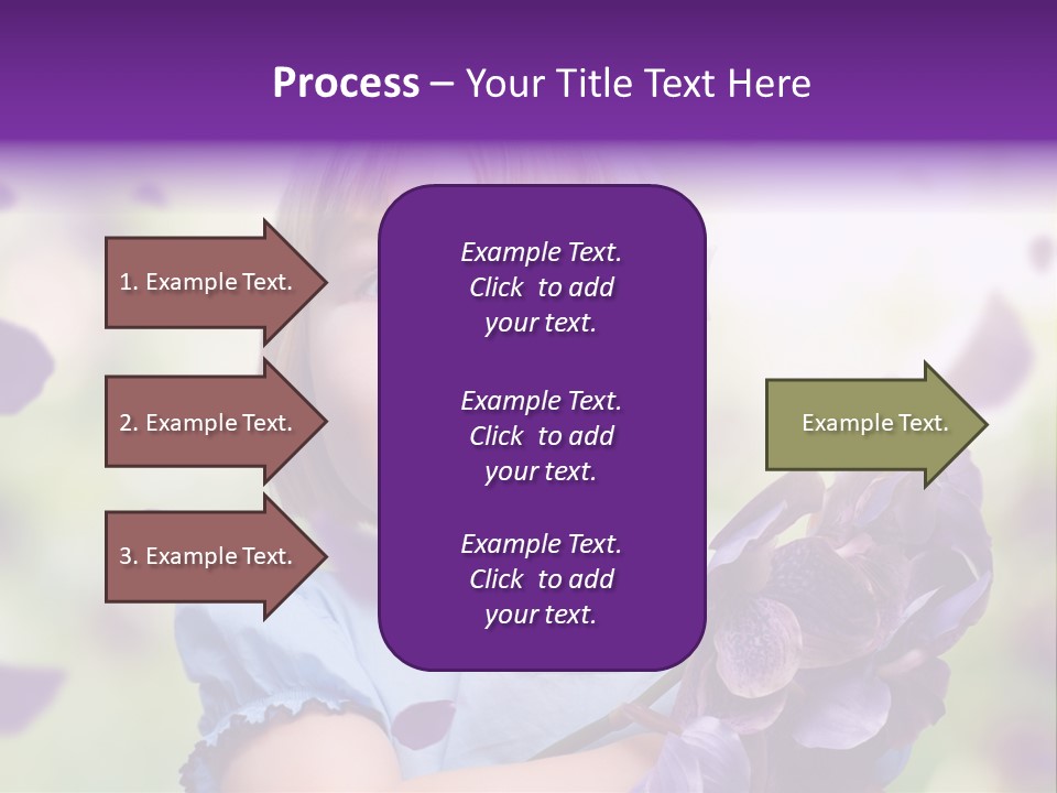 Female Laughing Color PowerPoint Template