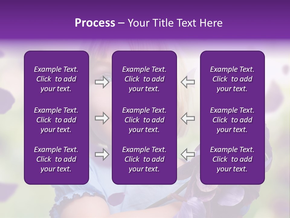 Female Laughing Color PowerPoint Template